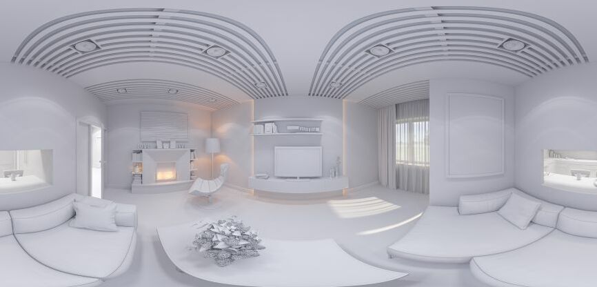 Картина на холсте Панорама комнаты, арт hd2067001