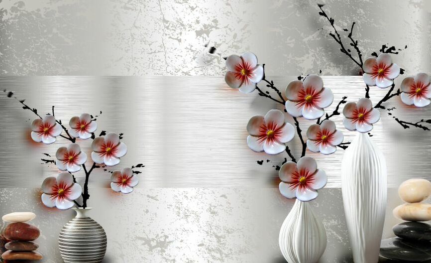 Картина на холсте 3D сакура, арт hd0916501